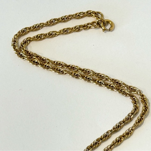 Vintage Monet MCM Starburst Atomic Burst Pendant 18” Chain Necklace Gold Tone - Picture 7 of 11